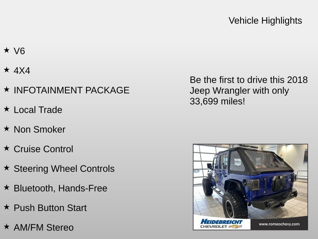 2018 Jeep Wrangler Unlimited Sport