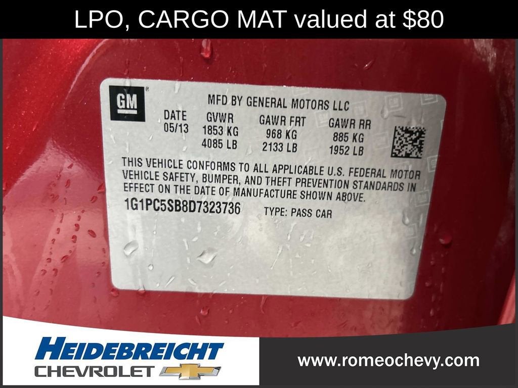 2013 Chevrolet Cruze 1LT