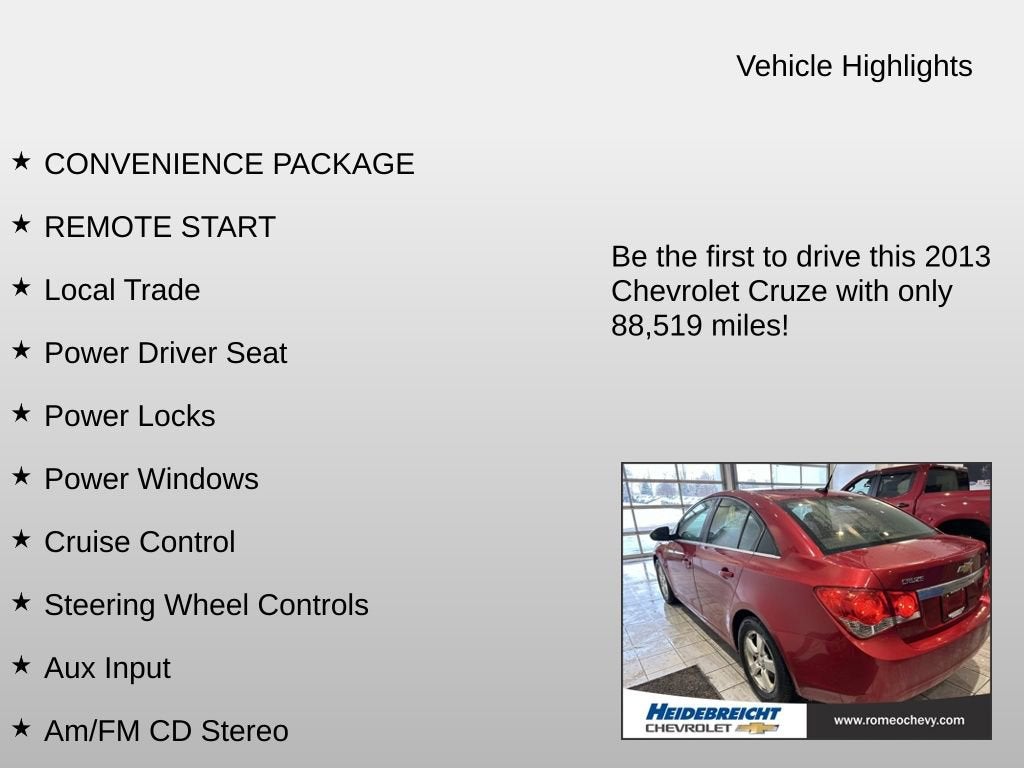 2013 Chevrolet Cruze 1LT