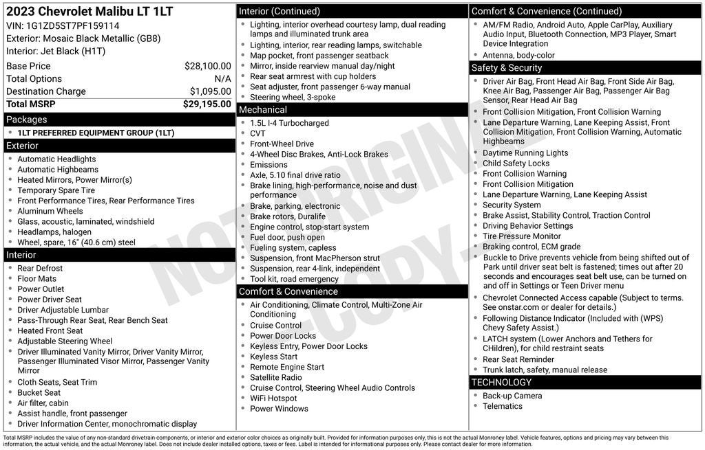 2023 Chevrolet Malibu LT