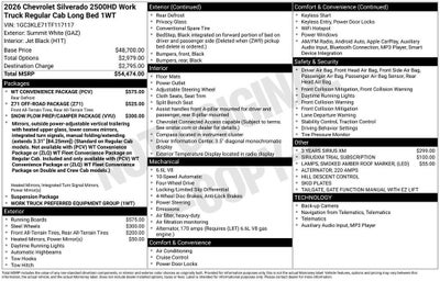 2026 Chevrolet Silverado 2500 HD WT