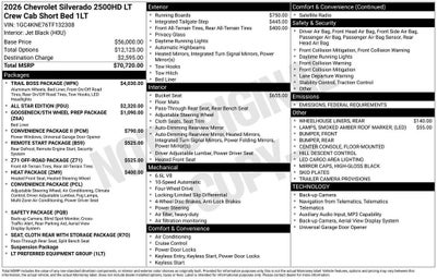 2026 Chevrolet Silverado 2500 HD LT