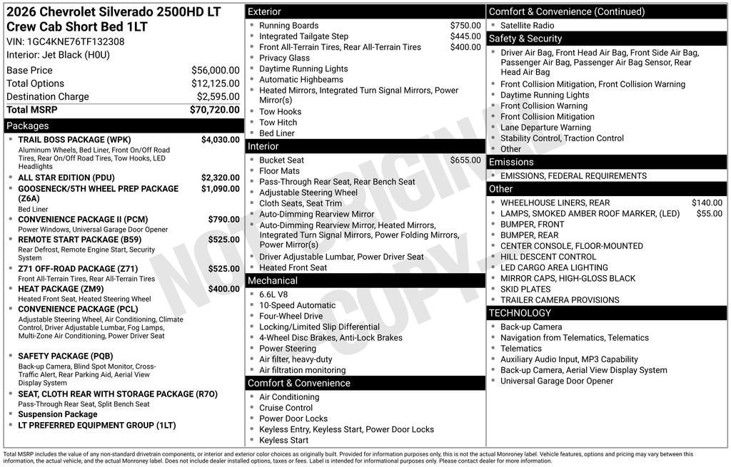 2026 Chevrolet Silverado 2500 HD LT