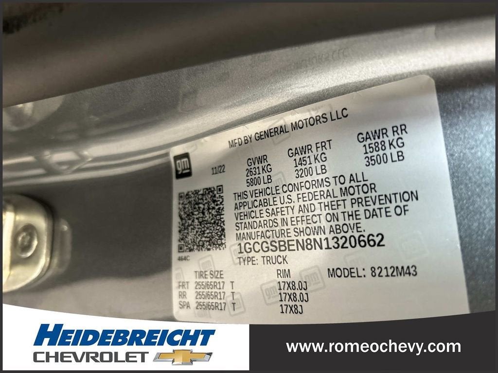 2022 Chevrolet Colorado WT