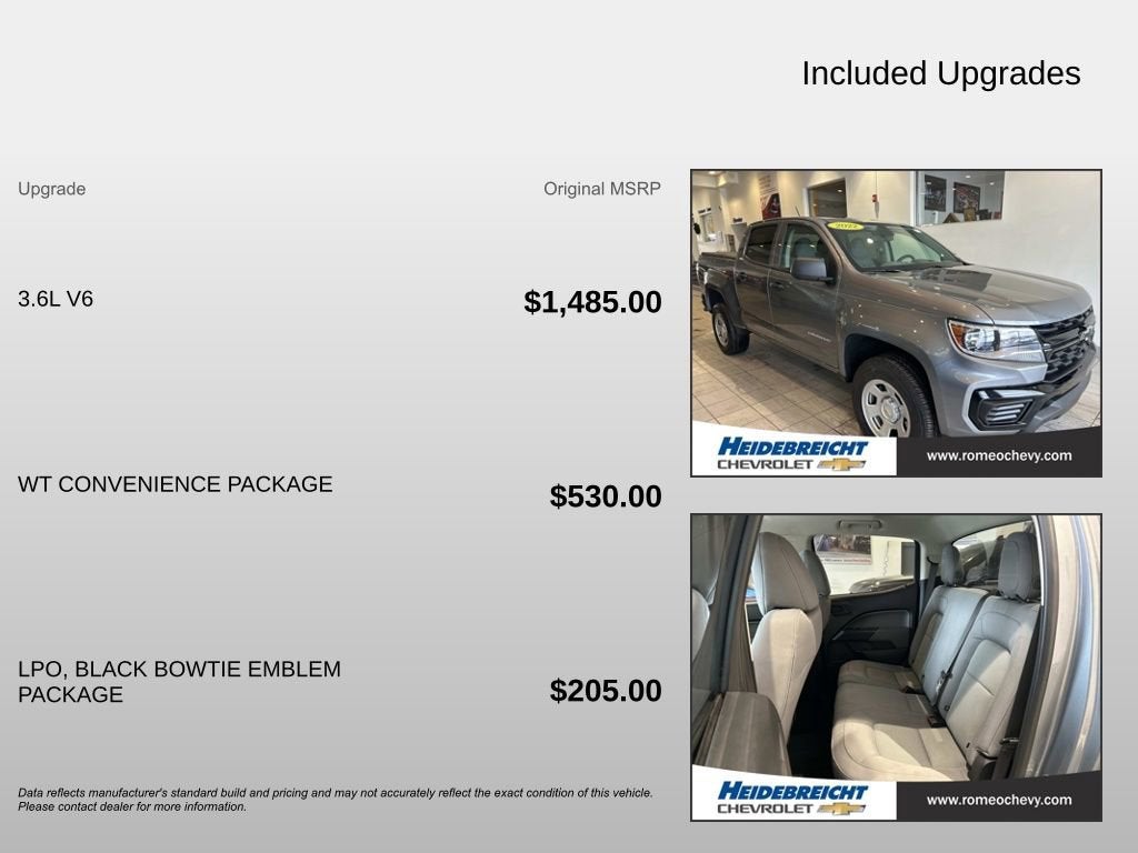 2022 Chevrolet Colorado WT