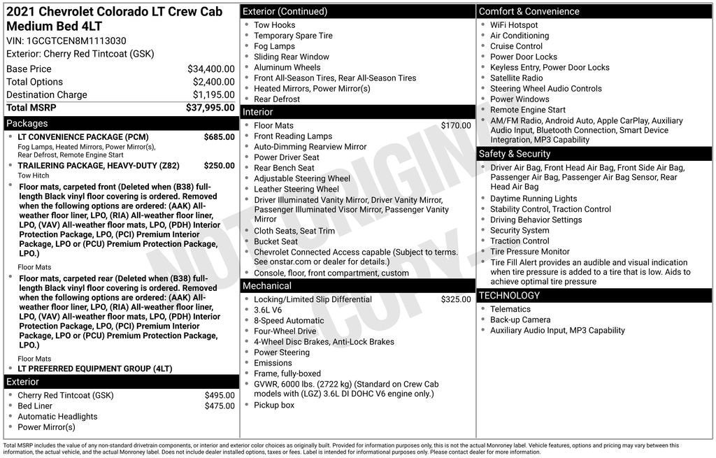 2021 Chevrolet Colorado LT