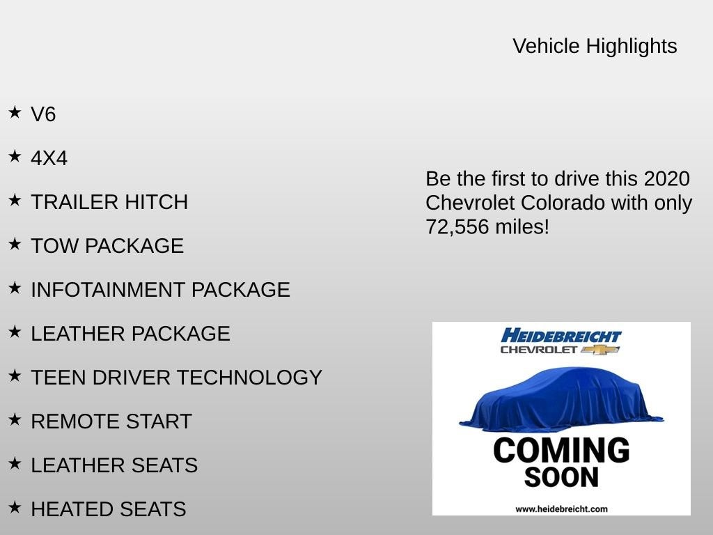 2020 Chevrolet Colorado ZR2