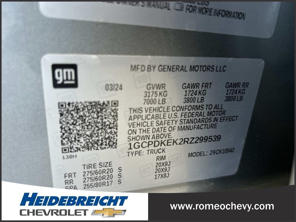 2024 Chevrolet Silverado 1500 LT (2FL)