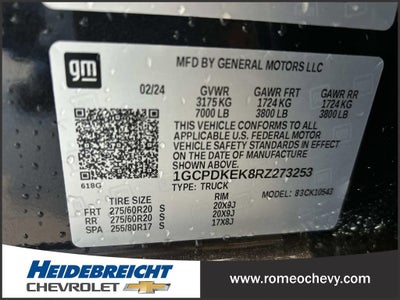 2024 Chevrolet Silverado 1500 LT (2FL)