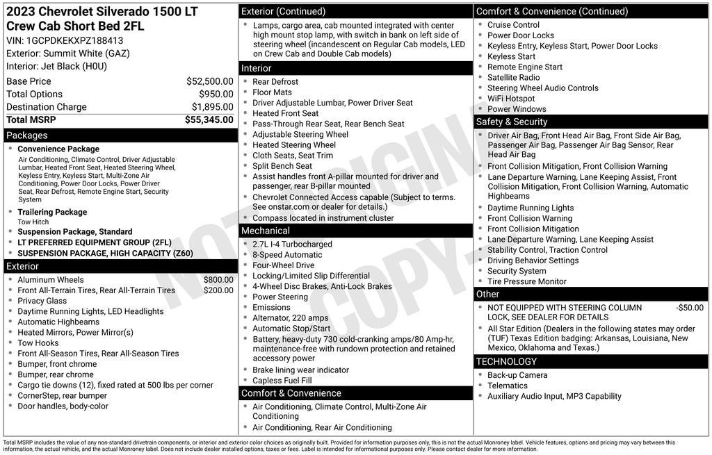 2023 Chevrolet Silverado 1500 LT (2FL)