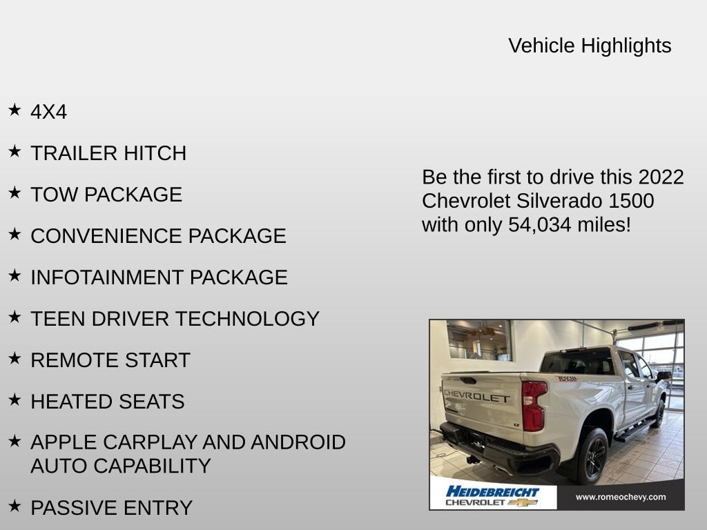 2022 Chevrolet Silverado 1500 LTD LT Trail Boss