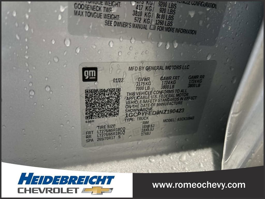 2022 Chevrolet Silverado 1500 LTD LT Trail Boss