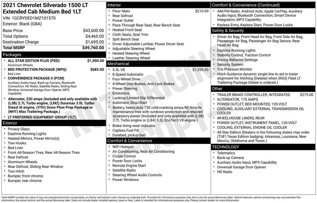 2021 Chevrolet Silverado 1500 LT