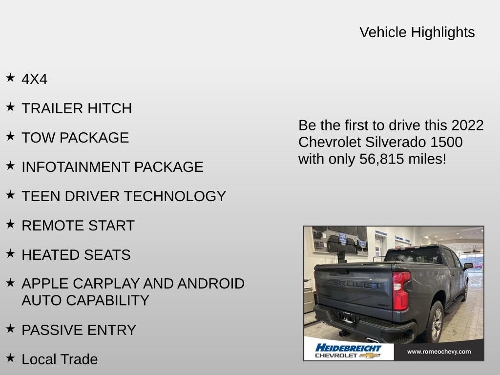 2022 Chevrolet Silverado 1500 LTD RST