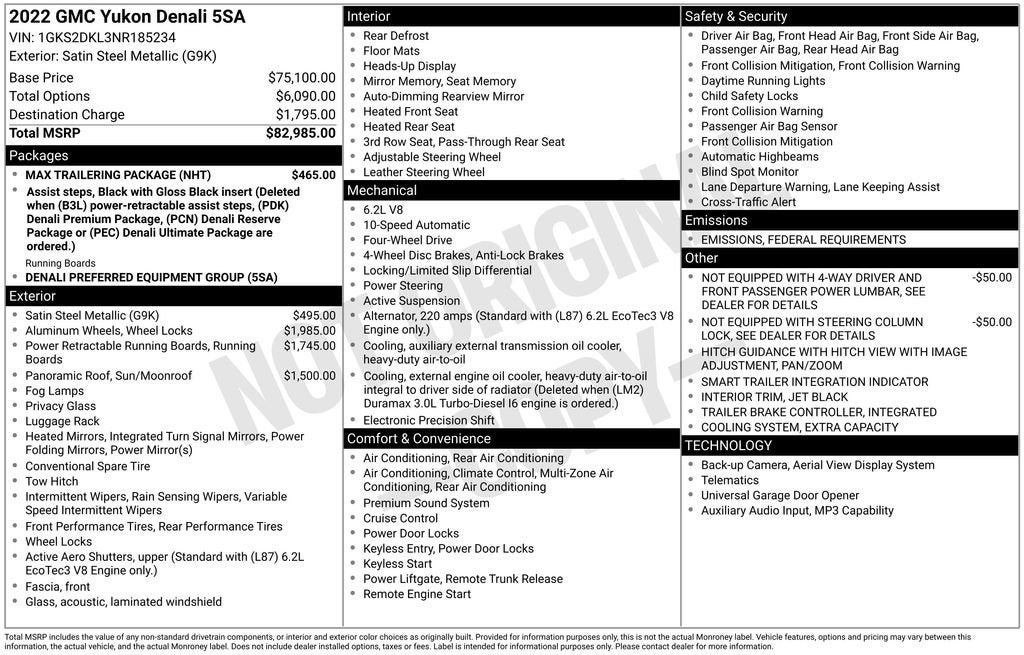 2022 GMC Yukon Denali