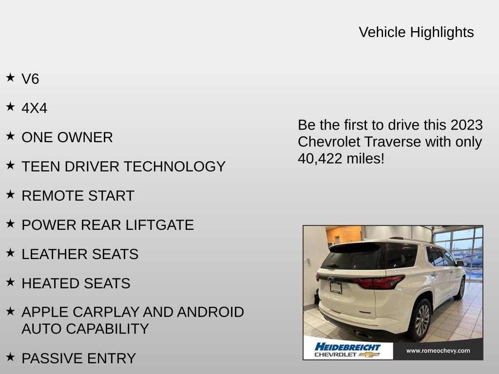 2023 Chevrolet Traverse Premier