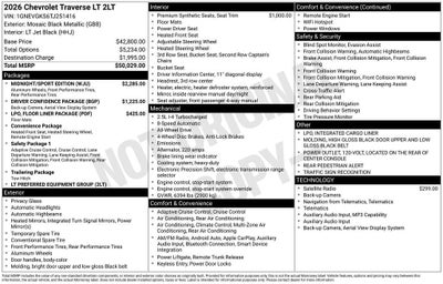 2026 Chevrolet Traverse LT