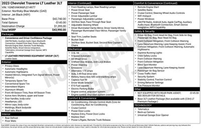 2023 Chevrolet Traverse LT Leather