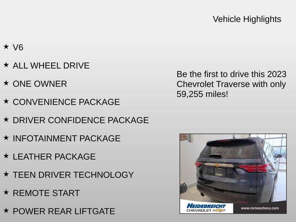 2023 Chevrolet Traverse LT Leather