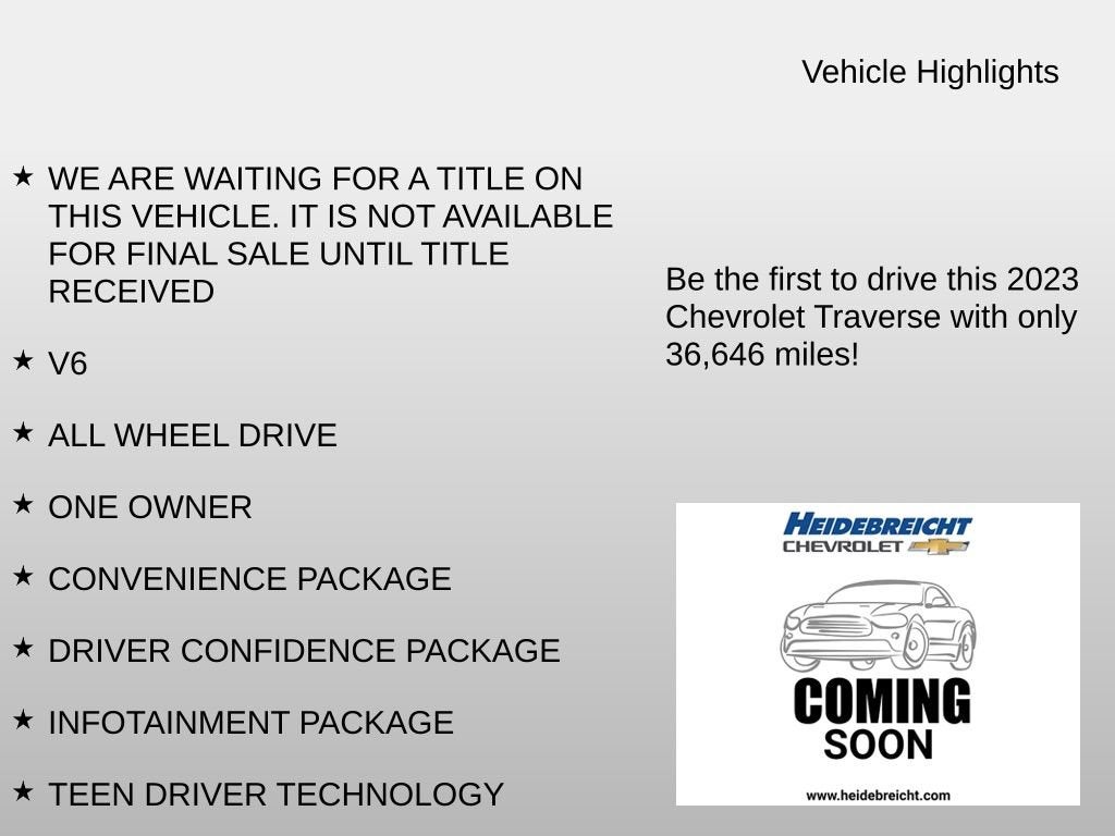 2023 Chevrolet Traverse LT Leather