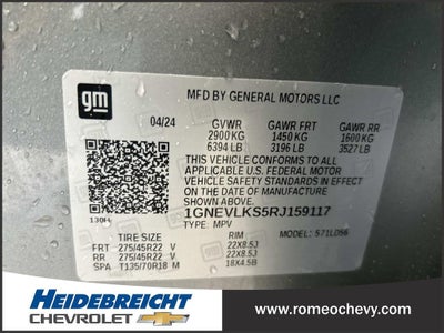 2024 Chevrolet Traverse RS