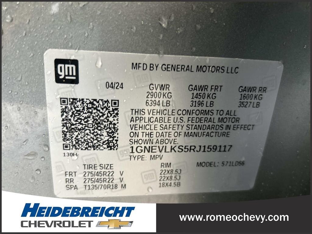 2024 Chevrolet Traverse RS