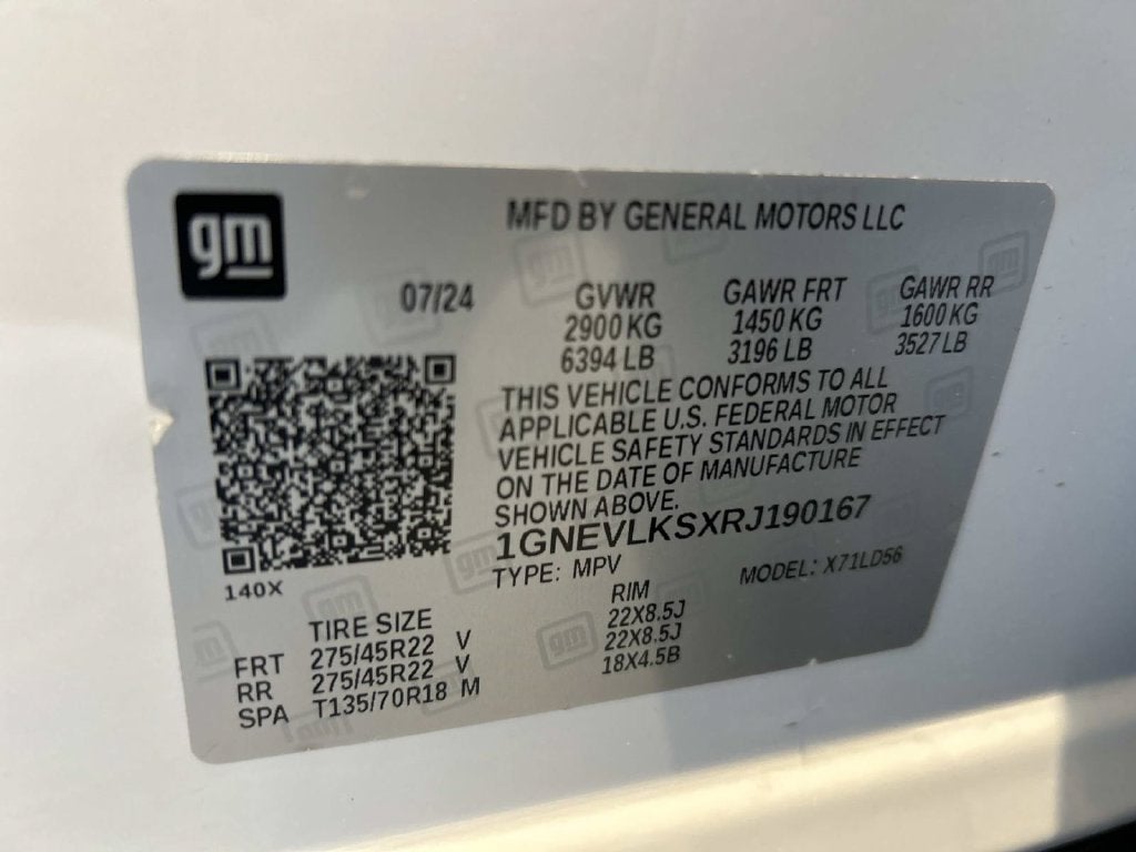 2024 Chevrolet Traverse RS
