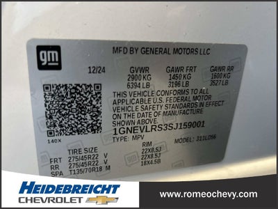 2025 Chevrolet Traverse RS
