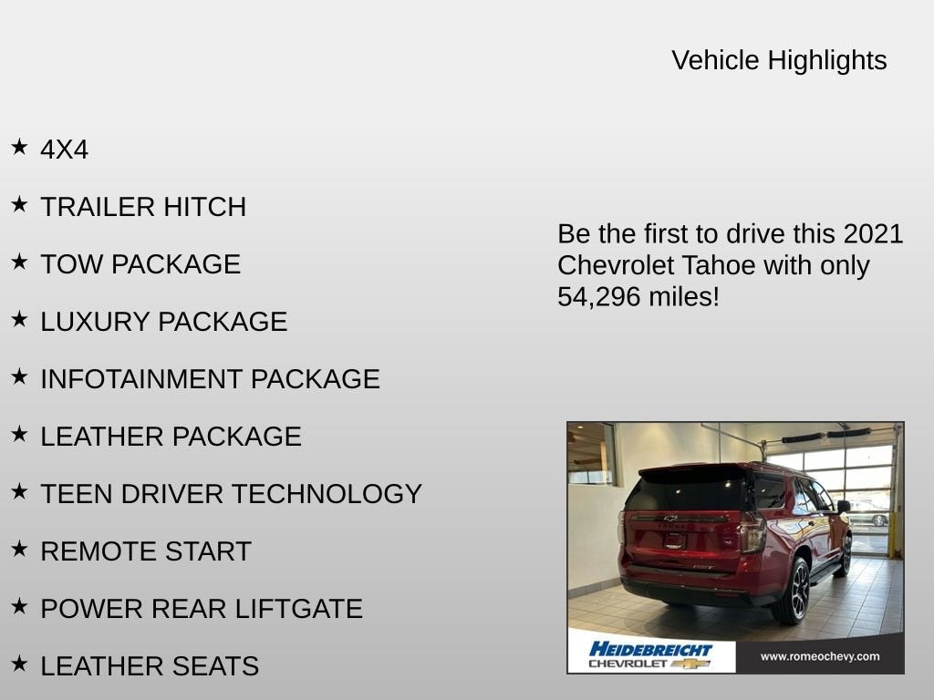 2021 Chevrolet Tahoe RST