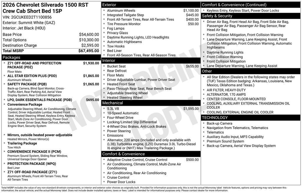 2026 Chevrolet Silverado 1500 RST