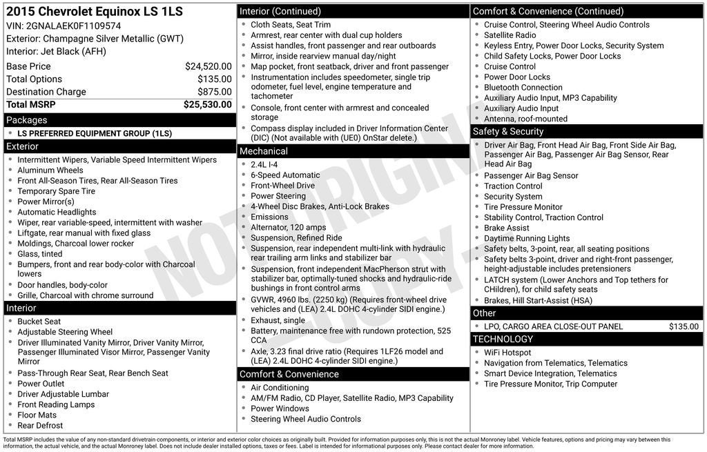 2015 Chevrolet Equinox LS