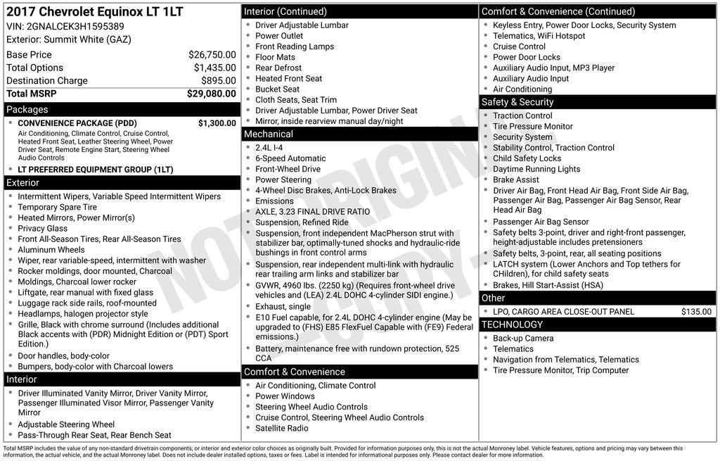 2017 Chevrolet Equinox LT