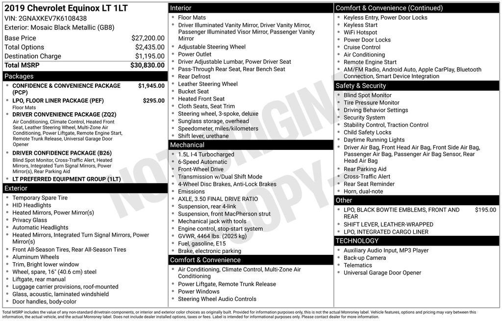 2019 Chevrolet Equinox LT