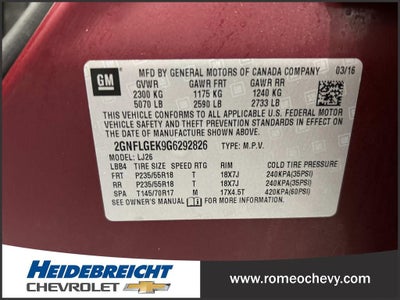 2016 Chevrolet Equinox LTZ