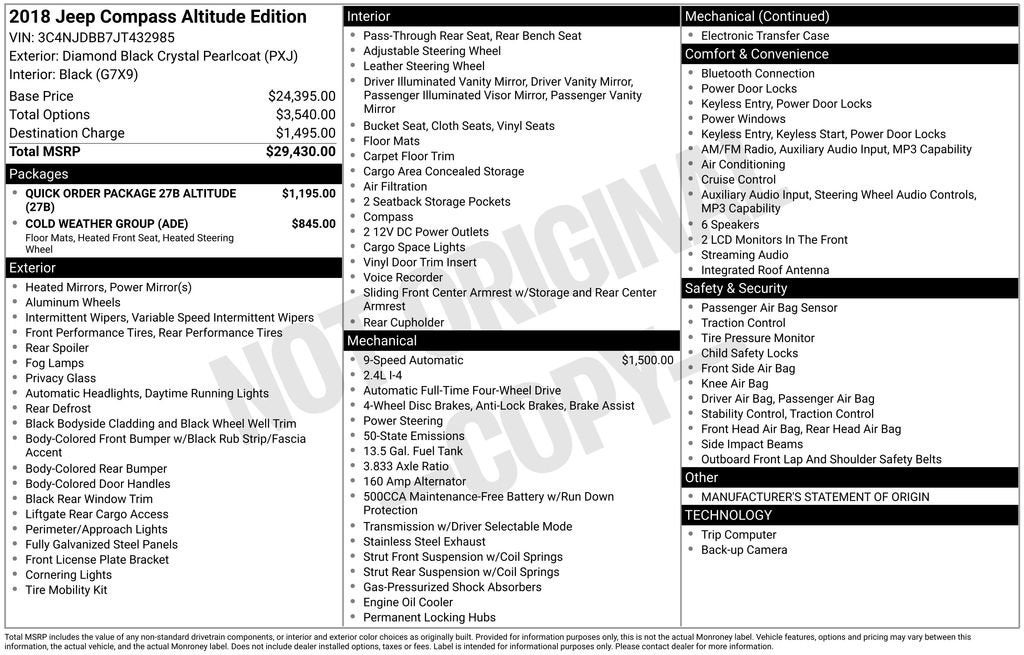 2018 Jeep Compass Altitude 4x4