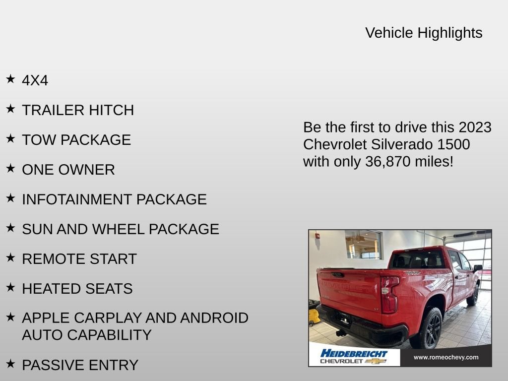 2023 Chevrolet Silverado 1500 LT Trail Boss