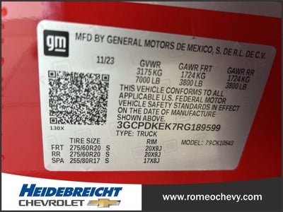 2024 Chevrolet Silverado 1500 LT (2FL)