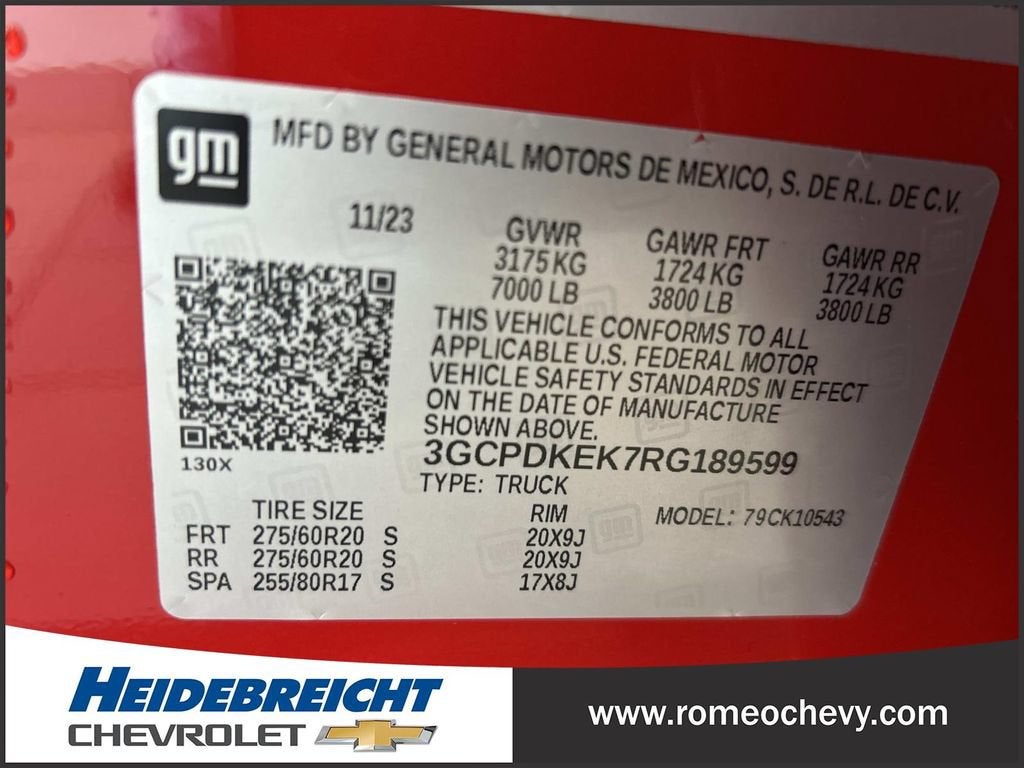 2024 Chevrolet Silverado 1500 LT (2FL)