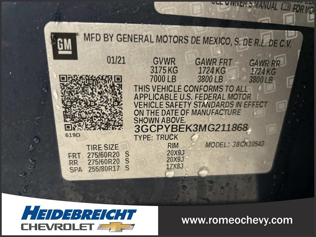 2021 Chevrolet Silverado 1500 Custom