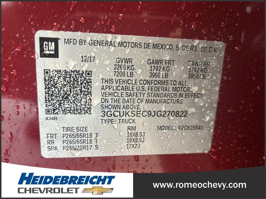 2018 Chevrolet Silverado 1500 LTZ