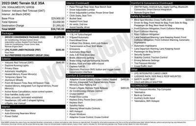 2023 GMC Terrain SLE