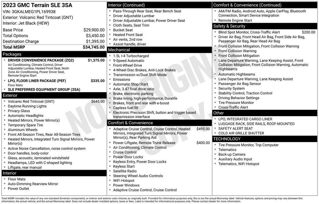 2023 GMC Terrain SLE