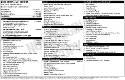 2019 GMC Terrain SLE