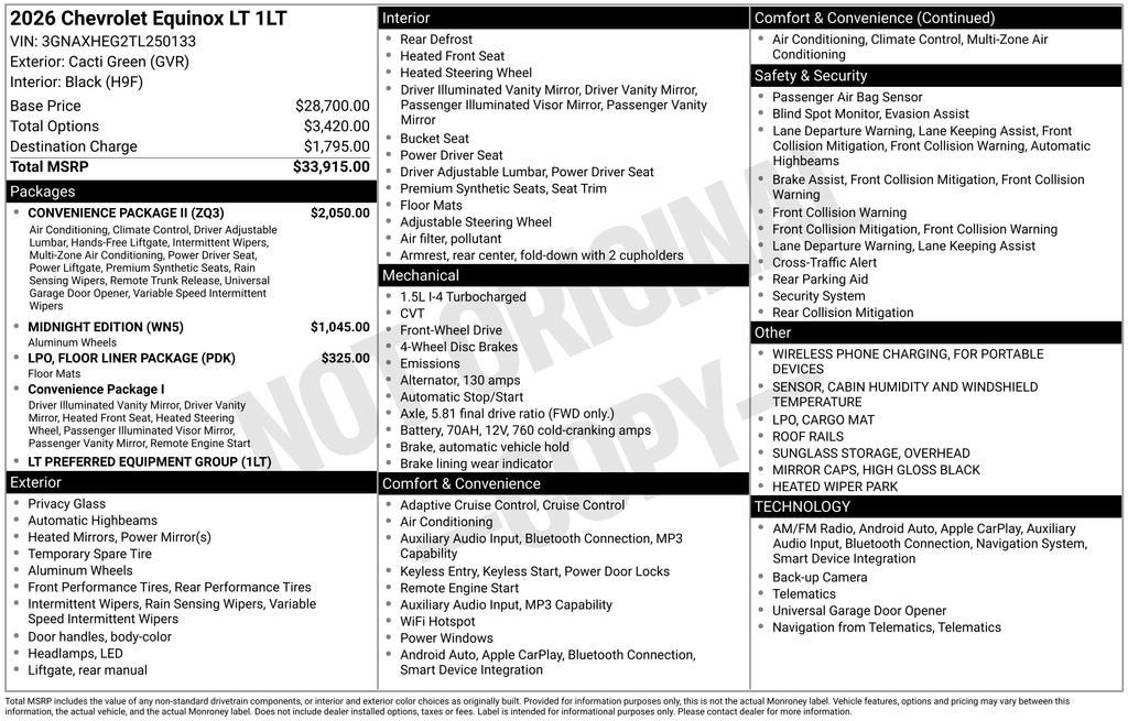 2026 Chevrolet Equinox LT