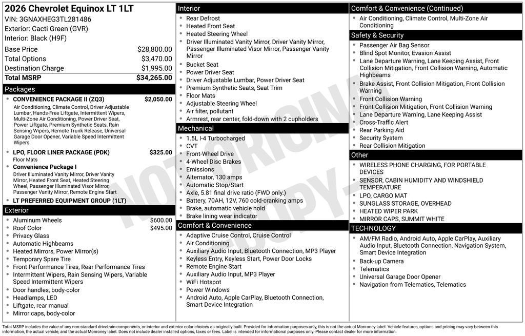 2026 Chevrolet Equinox LT