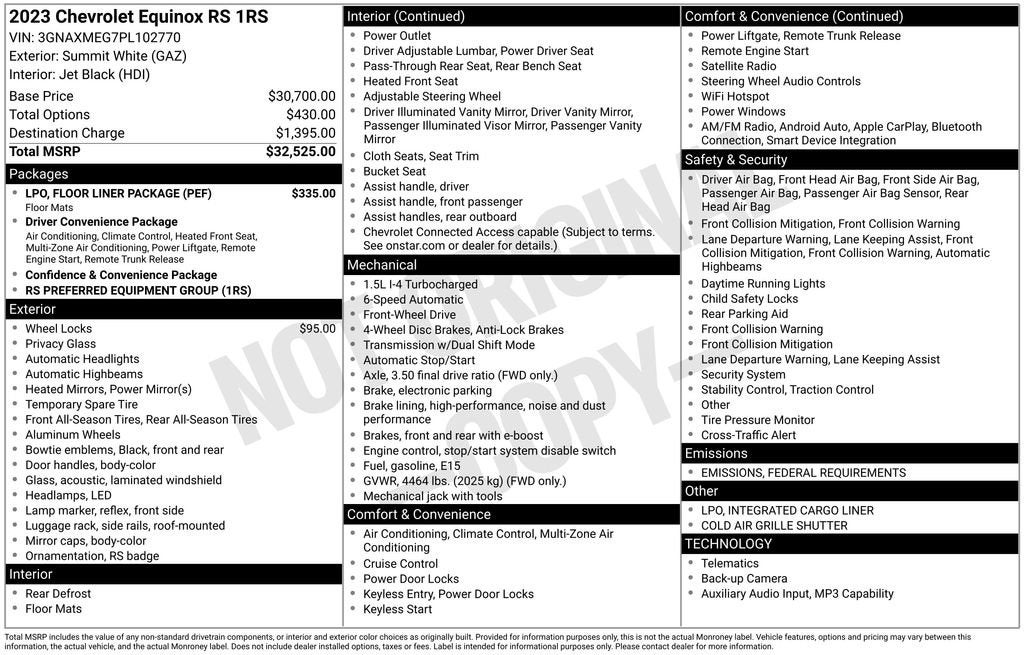 2023 Chevrolet Equinox RS