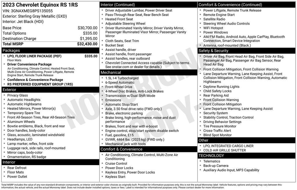 2023 Chevrolet Equinox RS