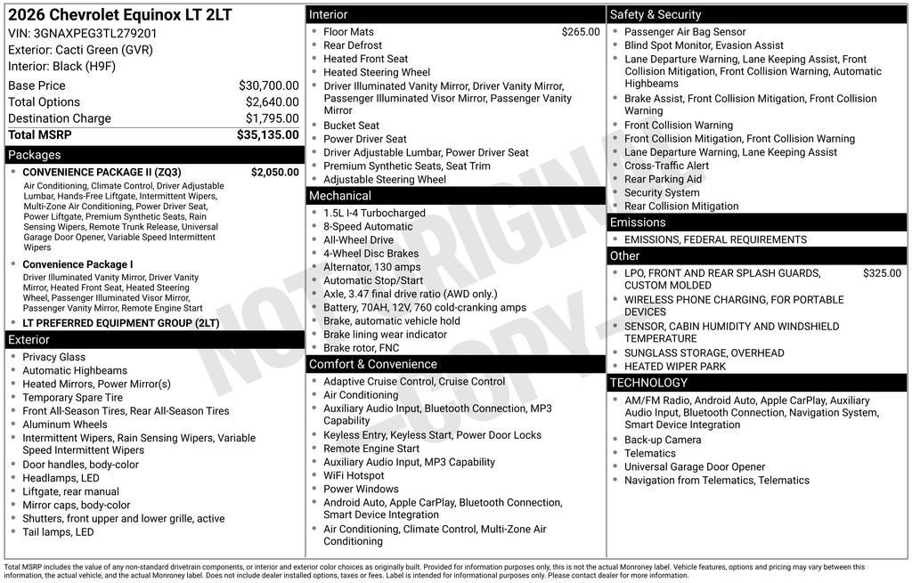 2026 Chevrolet Equinox LT