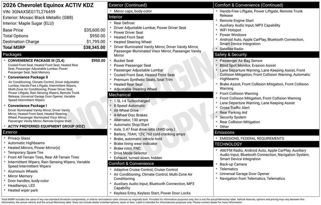 2026 Chevrolet Equinox ACTIV