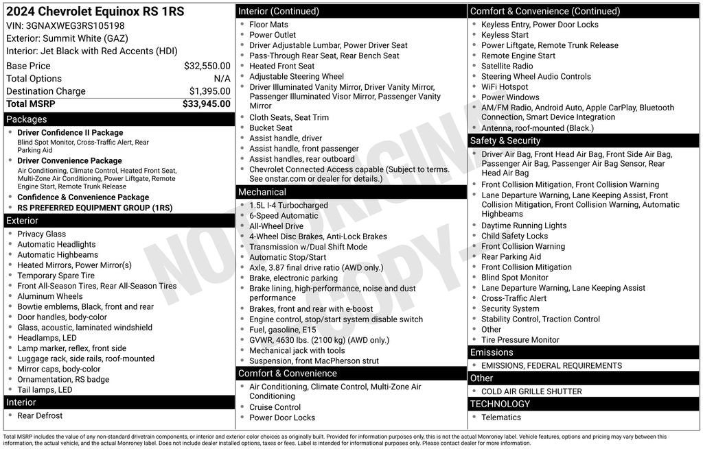 2024 Chevrolet Equinox RS